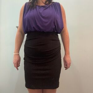 EUC Enfocus Studio Vibrant Purple Dress